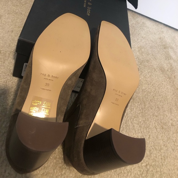 Rag & Bone Aslen Taupe Suede Boots. Retail $495. New In Box! Sz 9 - Picture 9 of 16